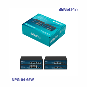 6 Port PoE Switch, 4 Ports 10/100Mbps PoE+ 2 Ethernet Uplink, Total Power  Budget 65W, 803.af/at Compliant, Compatible with IP Cameras VOIP Phones